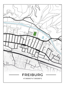Stadion Poster Freiburg - "Altes" Stadion