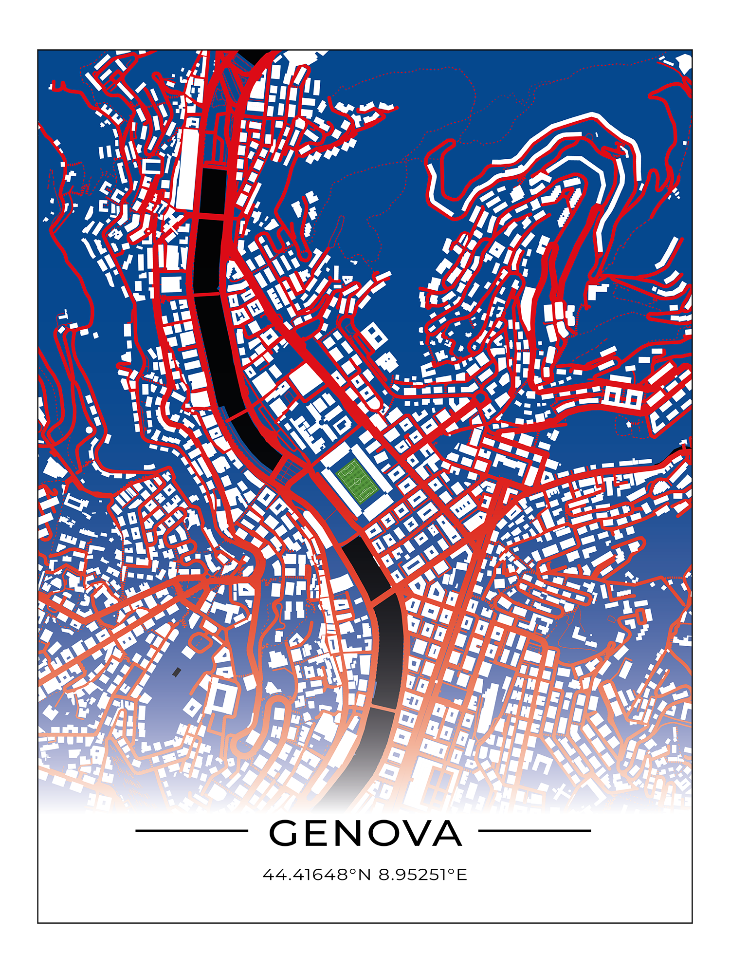 Stadion Poster Genua