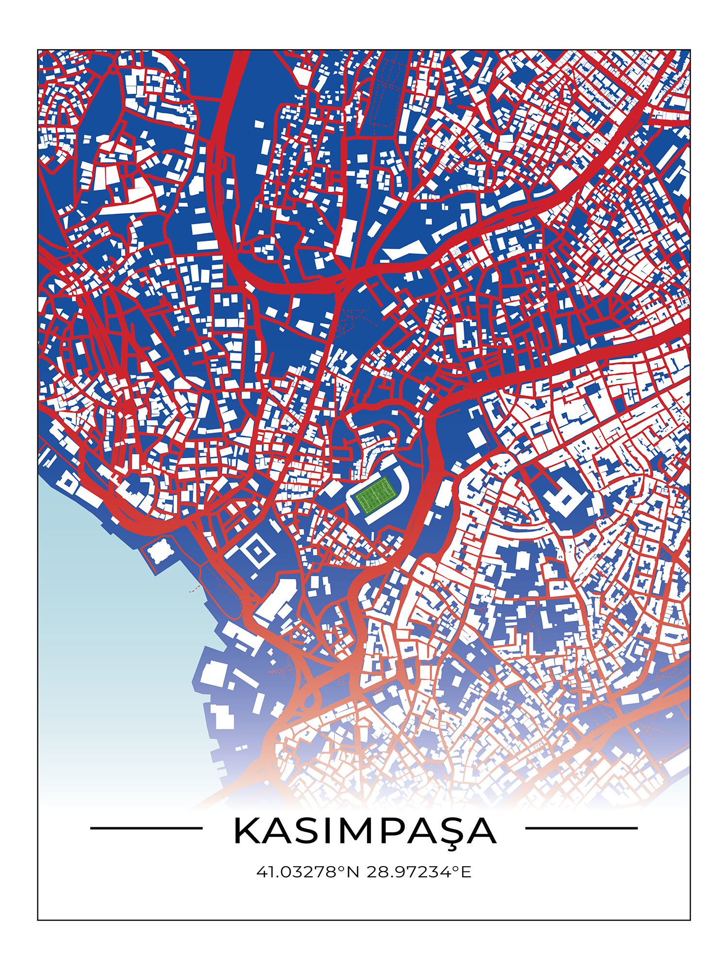 Stadion Poster Kasımpaşa Istanbul