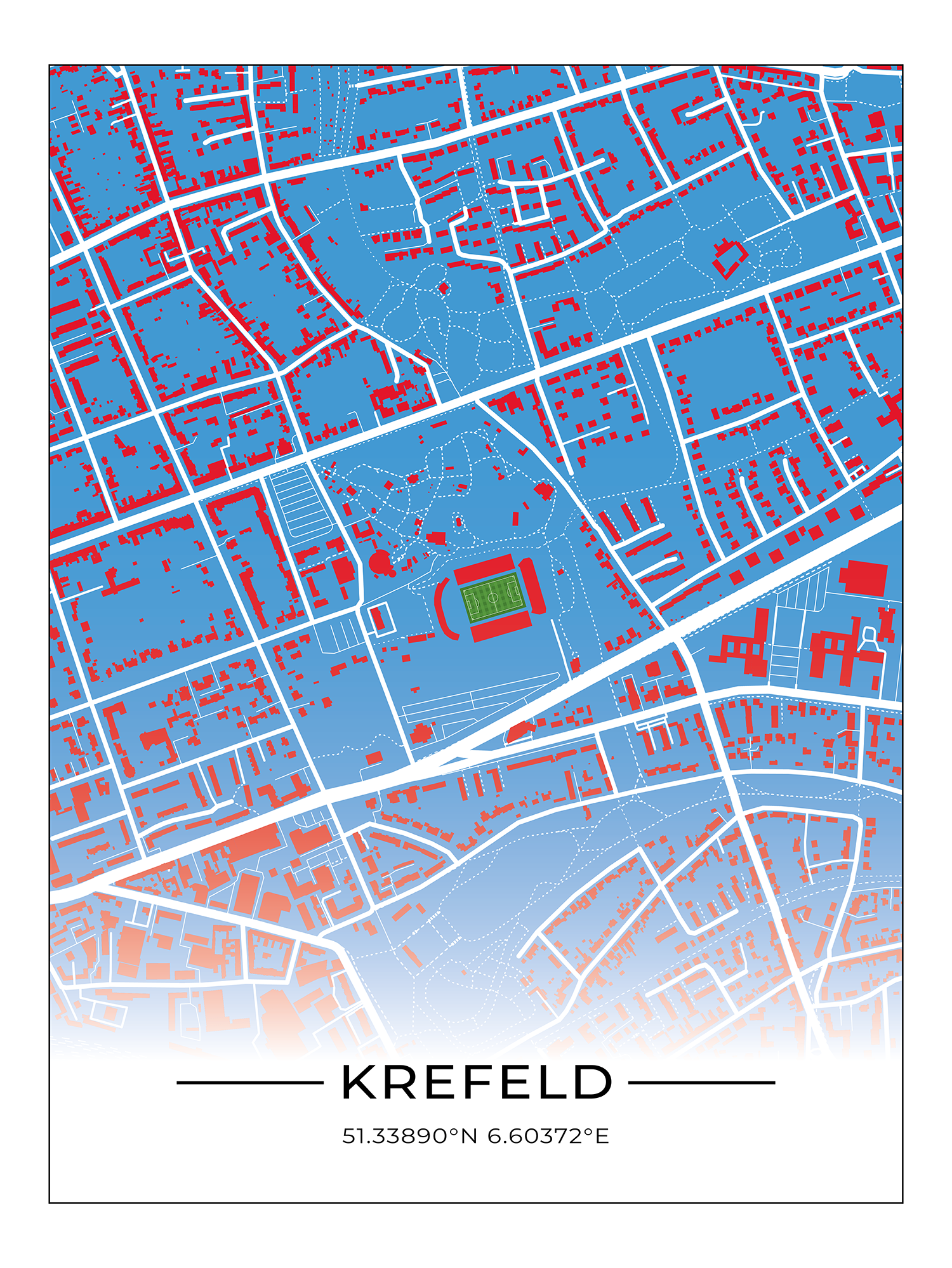 Stadion Poster Krefeld