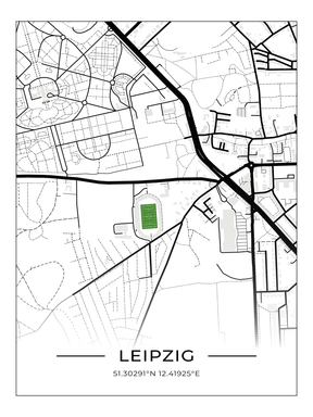 Stadion Poster Leipzig - Bruno-Plache-Stadion