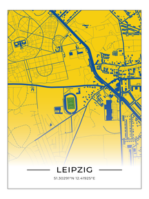 Stadion Poster Leipzig - Bruno-Plache-Stadion