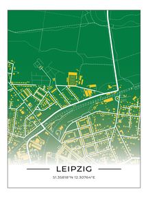 Stadion Poster Leipzig - Alfred-Kunze-Sportpark