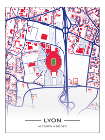Stadion Poster Lyon