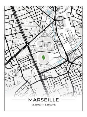 Stadion Poster Marseille