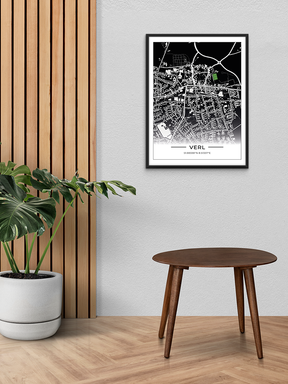 Stadion Poster Verl, Fußball Karte, Fußball Poster