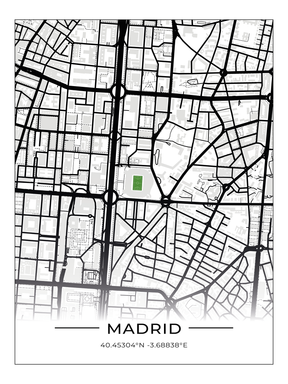 Stadion Poster Madrid - Estadio Santiago Bernabéu