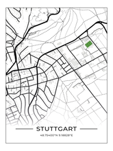 Stadion Poster Stuttgart - Degerloch