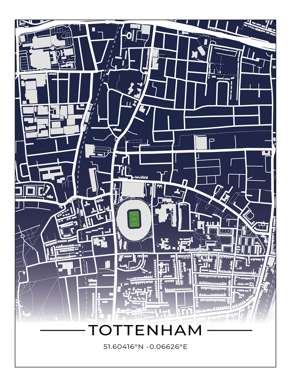 Tottenham Bts Map.pdf Stadion Poster Tottenham, Stadion Karte Tottenham, Fußball Karte ...