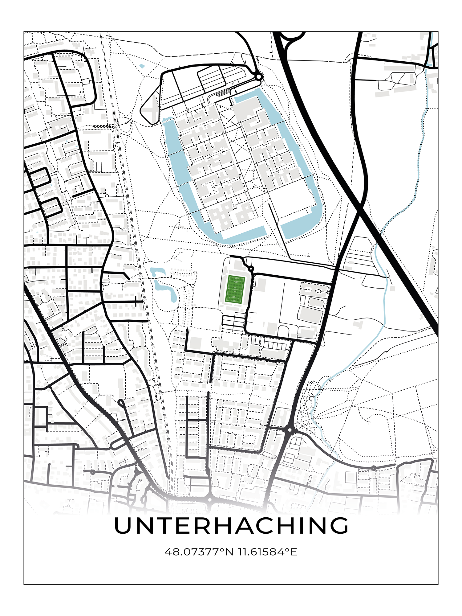 Stadion Poster Unterhaching