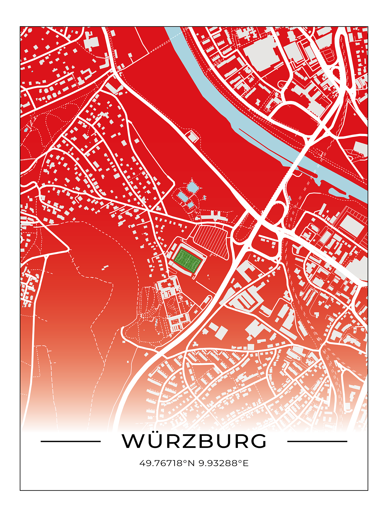Stadion Poster Würzburg