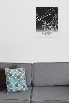 Stadion Poster Elversberg, Fußball Karte, Fußball Poster