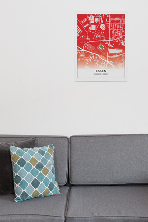Stadion Poster Halle, Fußball Karte, Fußball Poster